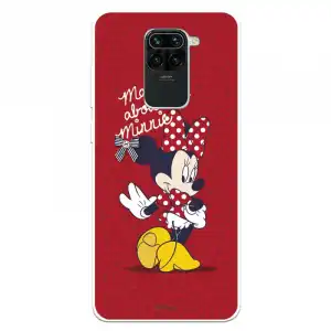 Funda Oficial Clásicos de Disney Minnie Mad About para Xiaomi Redmi Note 9