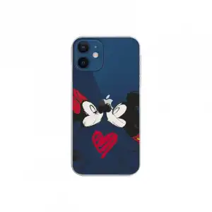 Funda Oficial de Disney Mickey y Minnie Beso para iPhone 12