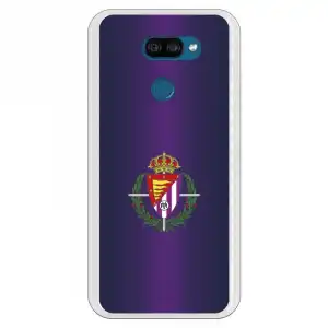 Funda Para Lg K40s Del Valladolid Escudo Fondo Lila - Licencia Oficial Real Valladolid