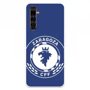 Funda Para Realme X50 Pro 5g Del Zaragoza Cf Femenino Escudo Grande Fondo Azul - Licencia Oficial Zaragoza Cf Femenino