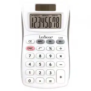 Lexibook Calculadora 8 Números Blanca