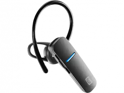 Manos libres - CellularLine Sleek, Hasta 6 horas de autonomia, Intraurales, Bluetooth, Asistente Voz, Negro