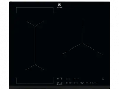 Placa de inducción - Electrolux EIV633, 3 zonas, Zona grande 28 cm, Biselada, 60 Negro