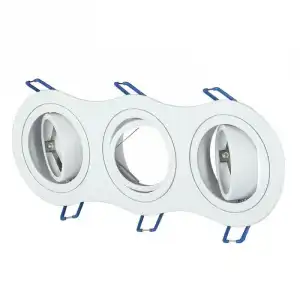 V-Tac Aro Triple Empotrable para Bombillas GU10 255x91x25mm Blanco