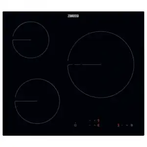 Zanussi ZHRX639K Placa Vitrocerámica 3 Zonas 60cm Negra