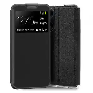 Cool Funda Flip Cover Liso Negro para Oppo A98 5G