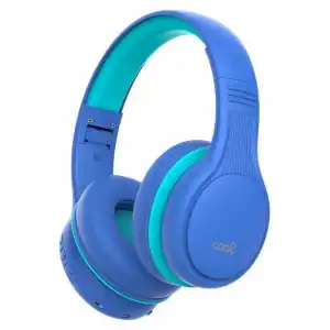 Cool Kids Auriculares Bluetooth Infantiles con Limitador de Volumen Azules