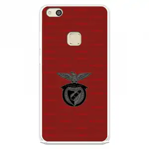 Funda Para Huawei P10 Lite Del Escudo Fondo Granate - Licencia Oficial Benfica