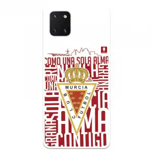 Funda Para Samsung Galaxy A81 Del Real Murcia Escudo Fondo Blanco - Licencia Oficial Real Murcia
