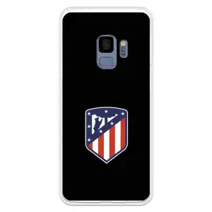 Funda Para Samsung Galaxy S9 Del Atleti Escudo Fondo Negro - Licencia Oficial Atlético De Madrid