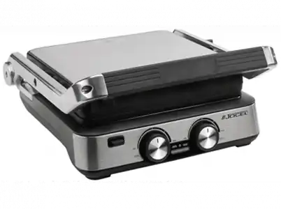 Grill - Jocel JGR011732, Potencia 2000W, Capa antiadherente, Control temperatura, Inox