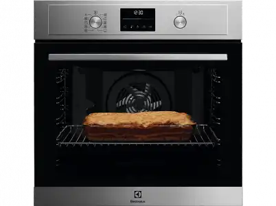 Horno - Electrolux EOF6P54TX, Multifunción, Pirolítico, 72 l, Anillo térmico, 60 cm, Inox