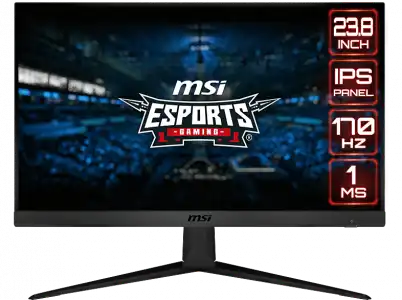 Monitor gaming - MSI G2412, 23.8" Full-HD, 1 ms, 170 Hz, Negro