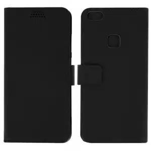 Avizar Funda Libro Tipo Billetera Negra para Huawei P10 Lite