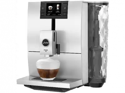 Cafetera superautomática - Jura ENA 8 Nordic White, 15 bar, 1.1L, 1450W, Blanco e inox