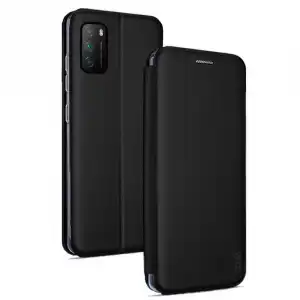 Cool Funda Flip Cover Elegance Negro para Xiaomi Pocophone M3/Redmi 9T