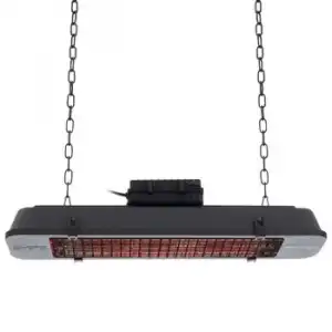 Estufa Patio Royal Diamond Dark Rosa Oro Hanging 2500 W Negro Sunred