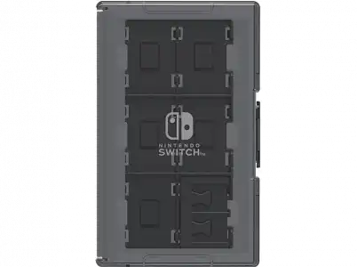 Funda - Hori NSW-025U, Para Tarjetas de juego Nintendo Switch, Hasta 24 juegos, Negro