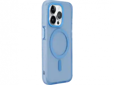 Funda - ISY ISC 2448, Compatible con MagSafe, Para iPhone 15 Pro, Azul