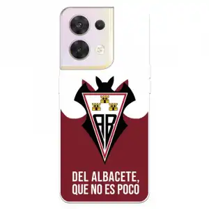 Funda Para Oppo Reno 8 Del Albacete Balompié Escudo "del Albacete Que No Es Poco" - Licencia Oficial Albacete Balompié