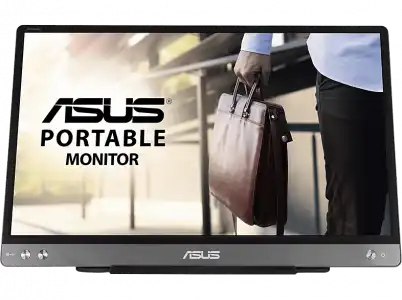 Monitor - ASUS ZenScreen MB14AC, 14" FHD, Portátil, 5 ms, 60 Hz, USB, Antiparpadeo, Filtro luz azul, Gris