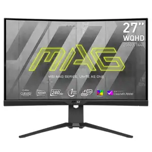 MSI - Monitor PC curvo Gaming 69 cm (27') MSI Mag 275CQRXF, 240 Hz WQHD.