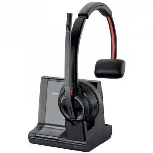 Plantronics Savi 8210-M Auricular Inalámbrico con Soporte Negro