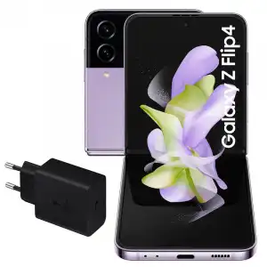 Samsung Galaxy Z Flip4 8/256GB Lila + Cargador de Pared 25W