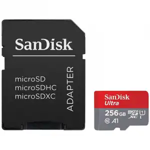 SanDisk Ultra MicroSDXC 256GB Clase 10 A1 UHS-I + Adaptador SD