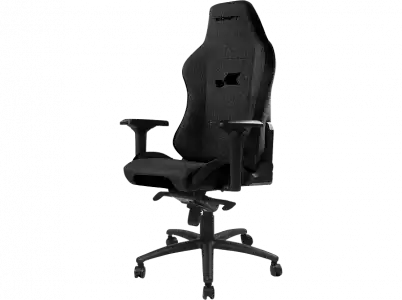 Silla gaming - Drift DR275, Acolchado extra y ajustable (4D), Tela, 150kg, Giratorio, Negro