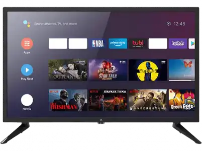 TV LED 24" - OK ODL 24760HN-TAB, Smart TV, Android HD+, Dolby Audio, DVB-C, DVB-T2, HDMI, USB, Negro