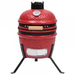 VidaXL Kamado Barbacoa con Ahumador 56cm Roja