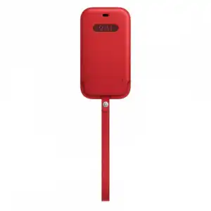 Apple Funda Integral de Piel con MagSafe Roja para iPhone 12 Pro