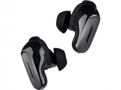 Auriculares True Wireless - Bose QuietComfort Ultra Earbuds II, Autonomía 6h, Cancelación de ruido, Control táctil, Negro