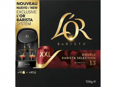 Cápsulas monodosis - L'OR Barista Doble Selection 13, Pack de 10, XXL, Exclusivas para