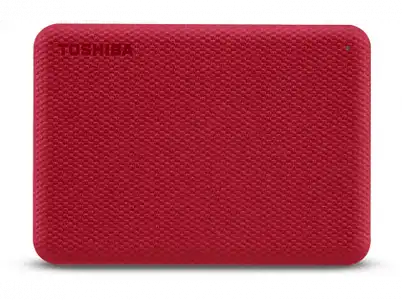 Disco duro 4 TB - Toshiba Canvio Advance, Externo, 2.5", HDD, USB-A, Rojo