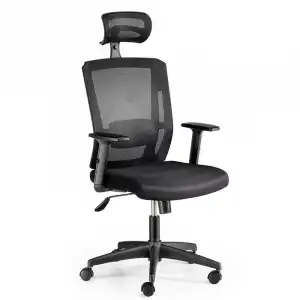 Euromof Sofía GN Silla de Oficina Ergonómica Negra