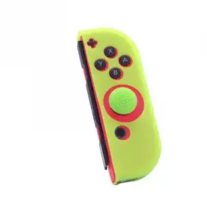 FR-TEC Funda Silicona + Grip para Joy-Con Derecho Verde para Nintendo Switch