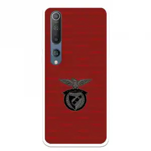 Funda Para Xiaomi Mi 10 Del Escudo Fondo Granate - Licencia Oficial Benfica