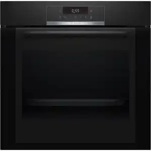 Horno - Bosch HBA372EB0, Multifunción, Integrable, 71 l, Pirolítico, Negro