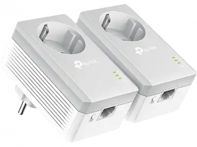 Kit adaptadores PLC - TP-Link TL-PA4010, 600 Mbps, Hasta 300 m, Ethernet 10/100Mbps, 2 Unidades, Blanco