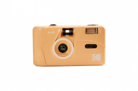 Kodak Da00257 - Cámara Recargable Kodak M38-35mm, Objetivo De Alta Calidad, Flash Incorporado, Pila Aa - Amarillo Pomelo