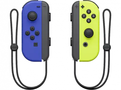 Mando - Joy-Con Set, Nintendo Switch, Izquierda y Derecha, Vibración HD, Azul Amarillo Neón