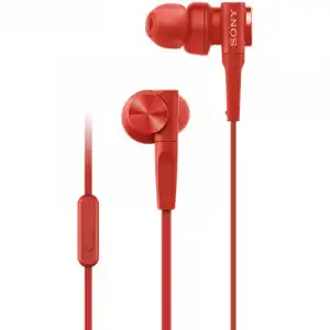 Sony Sony MDR-XB55APR Auriculares con Micrófono Rojos