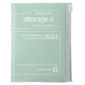 Agenda anual 2024 Mark's A5 Storage.It semana vista vertical mint