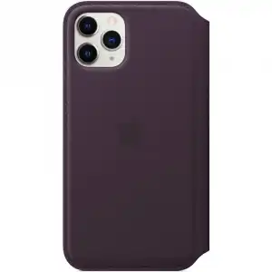 Apple Leather Folio Funda de Piel Berenjena para iPhone 11 Pro
