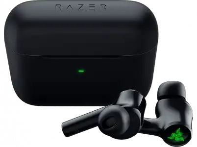 Auriculares True Wireless - Razer Hammerhead Wireless, Cancelación activa de ruido (ANC), 32.5 h, Negro