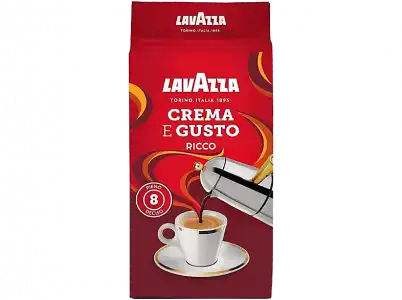 Café molido - Lavazza Crema e gusto ricco, Sabor caramelo, 250 g