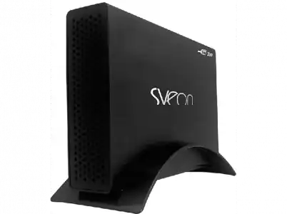 Caja disco duro - Sveon STG310, Externa, Conexión universal USB 3.0, Para 3,5", Aluminio, Negro