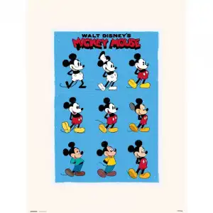 Erik Lámina Disney Evolución Mickey Mouse 40x30cm